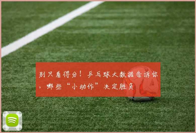 别只看得分！乒乓球大数据告诉你，哪些“小动作”决定胜负