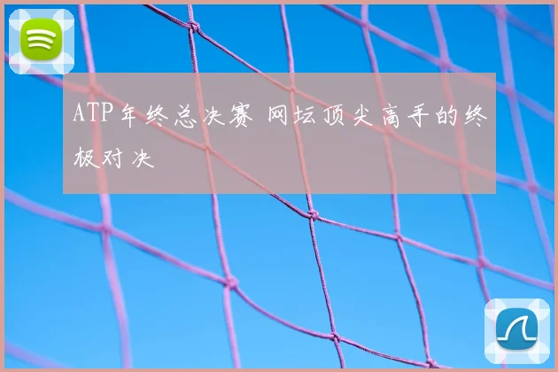 ATP年终总决赛 网坛顶尖高手的终极对决